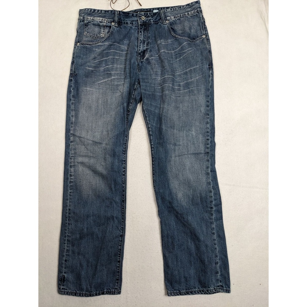 Rocawear Mens Jeans Size 38 x 33 Slim‎ Fit Cotton Blue